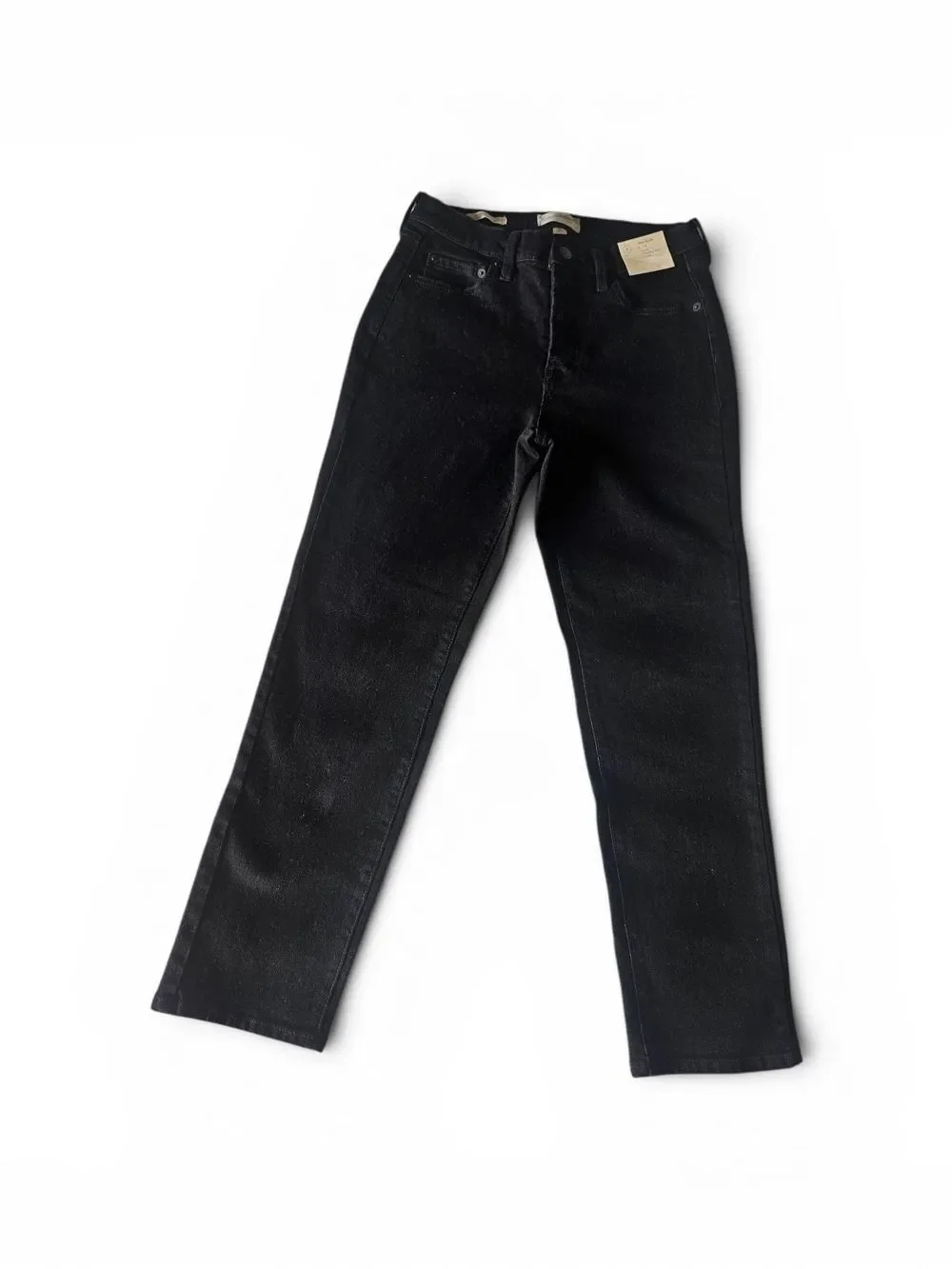 Universal Thread Mid Rise 80's Slim Black Jeans Button Fly Size 8R